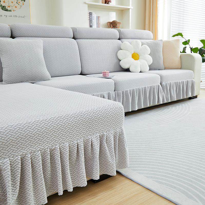 裙边款沙发套罩全包万能套贵妃四季通用弹力防滑布艺沙发笠防猫抓,居家布艺,沙发套,淘宝优惠券,粉丝福利购,淘宝优惠卷