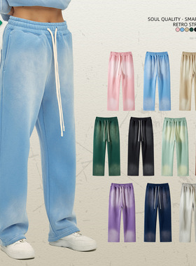 ARTIE男装丨2024360g新品长裤喷染做旧男秋冬泛白洗水做旧休闲裤