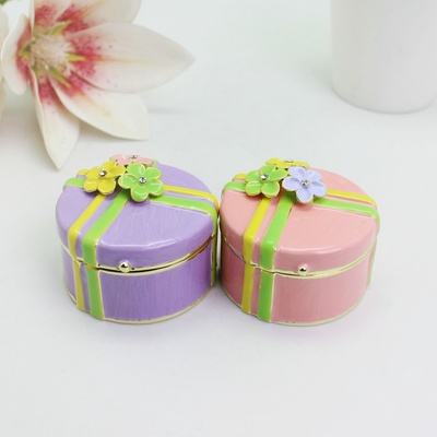 婚庆用品珐琅彩伴手礼合金圆形