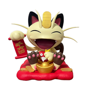 精灵宝可梦招财喵喵GK手办口袋妖怪模型雕像招财猫摆件生日礼物