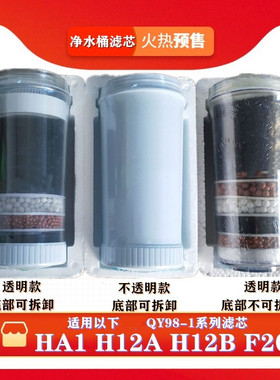 沁园饮水机净水器净水桶滤芯QY98-1 H12B H12A F20 HA1活性炭滤芯