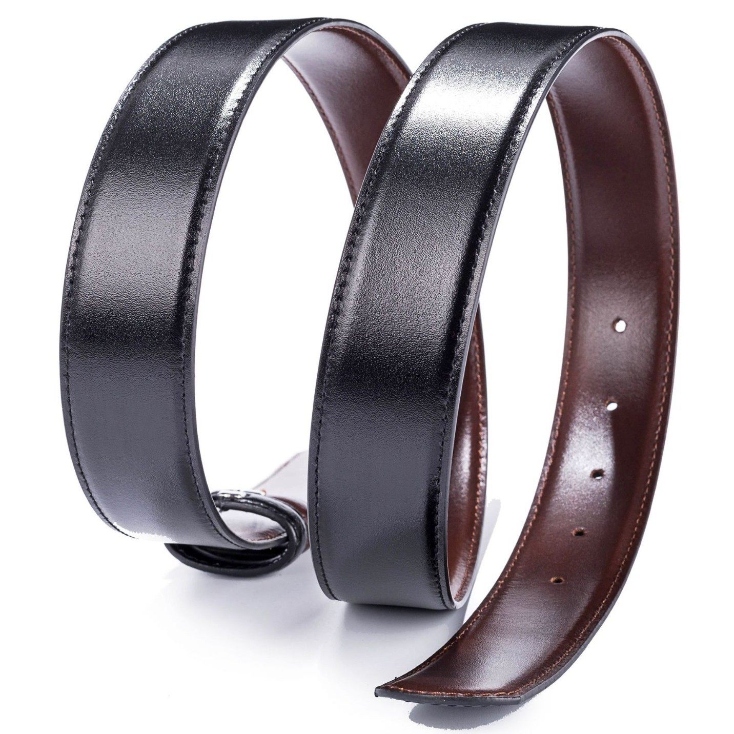 高端 原版平纹头层牛皮腰带男女通用真皮皮带替换带条2.9/3.4cm