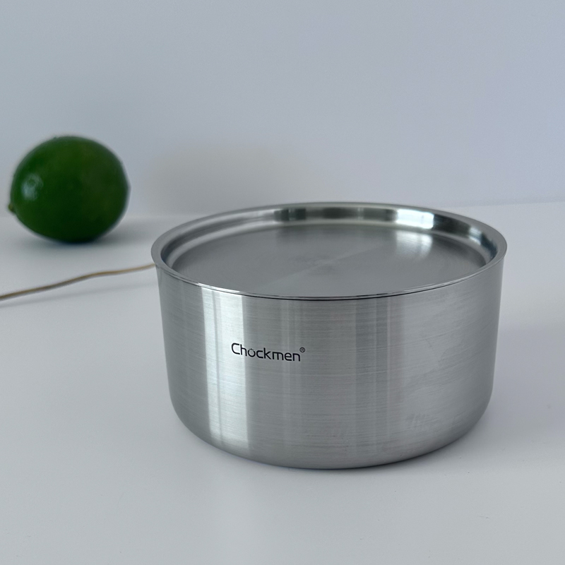 18-10不锈钢蒸蛋碗有盖  炖盅辅食碗 零食碗 蒸饭 加厚单层实心碗