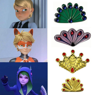 奇迹少女米可幻奇孔雀胸针瓢虫雷迪周边孔雀徽章别针朋友闺蜜礼物