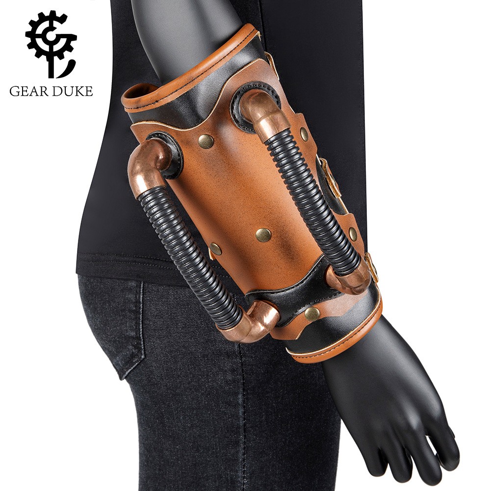 骑士蒸汽万圣节新款COSPLAY复古臂环手环另类护腕朋克中世纪