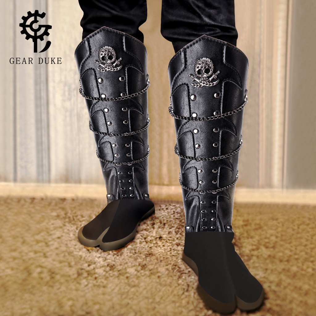 套骑士可长靴套复古cosplay表演舞台服饰配件调节靴鞋中世纪风格