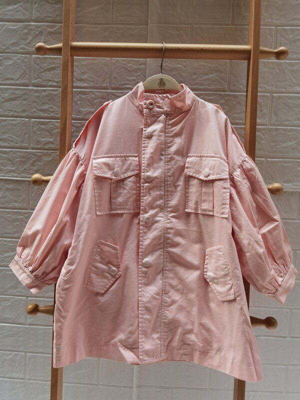 좋은 원단으로 만든 한국식 여아 봄 바람막이 자켓