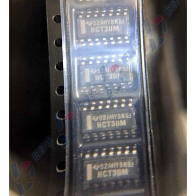 CD74HCT30M96 丝印：HCT30M SOP-14窄体 3.9MM TI进口原装