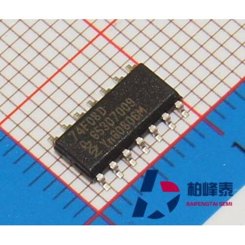 SN74F08DR 74F08D 丝印：F08 SOP-14 原装正品 IC配套