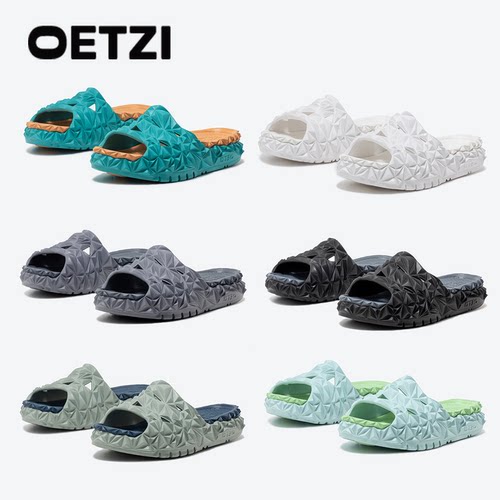 oetzi商场同款 夏季拖鞋女款凉快沙滩鞋情侣款一字拖户外家居凉拖