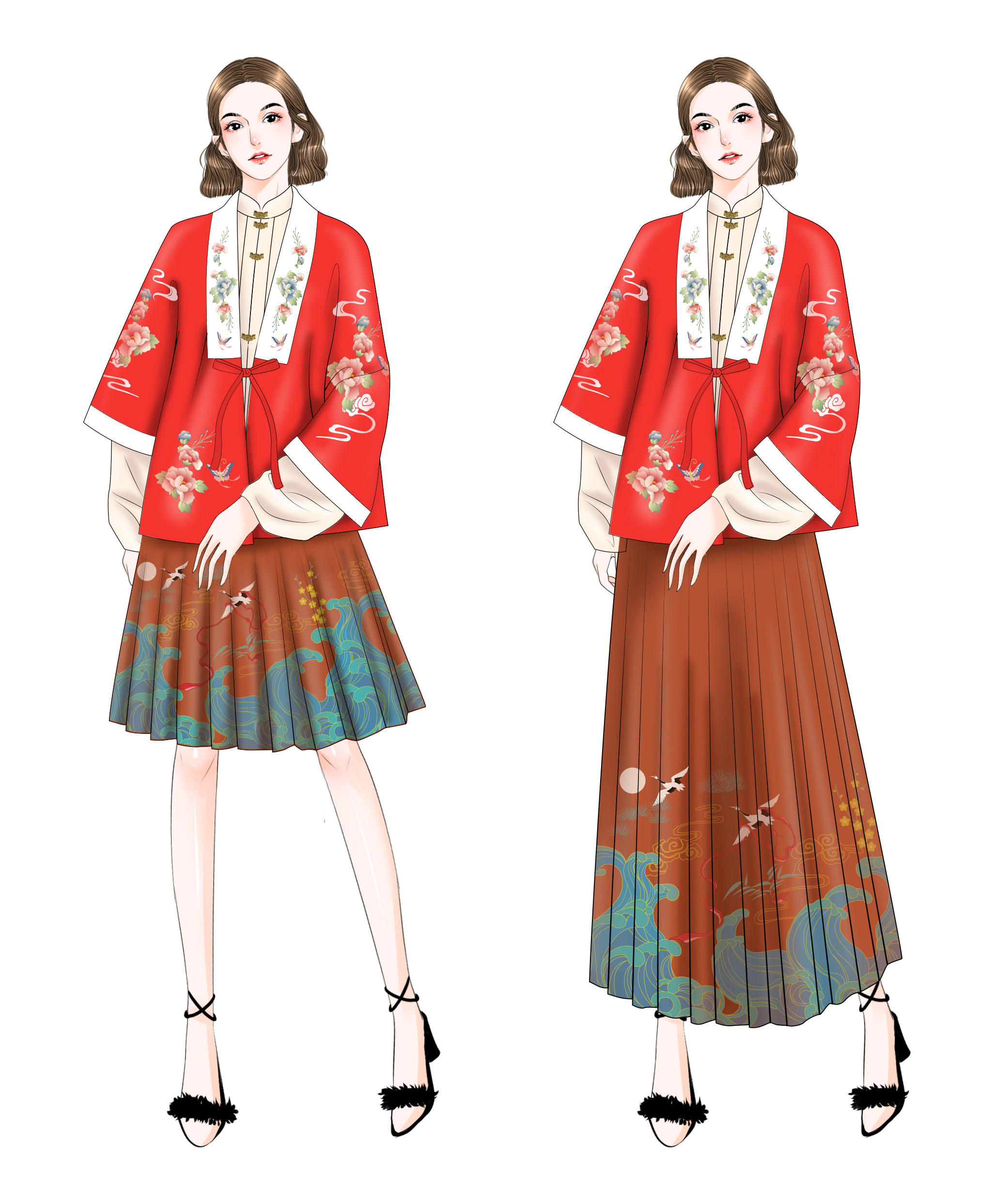 胖汉服女古风胖妹妹大码MM正版仙气特大码XXXl加肥加大200斤夏季