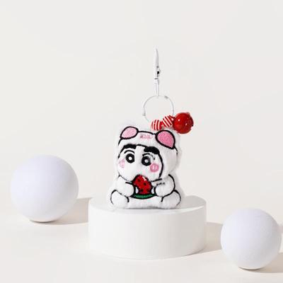 趣味原创呆萌蜡笔小新毛绒玩偶公仔包包挂件书包背包挂饰车钥匙扣