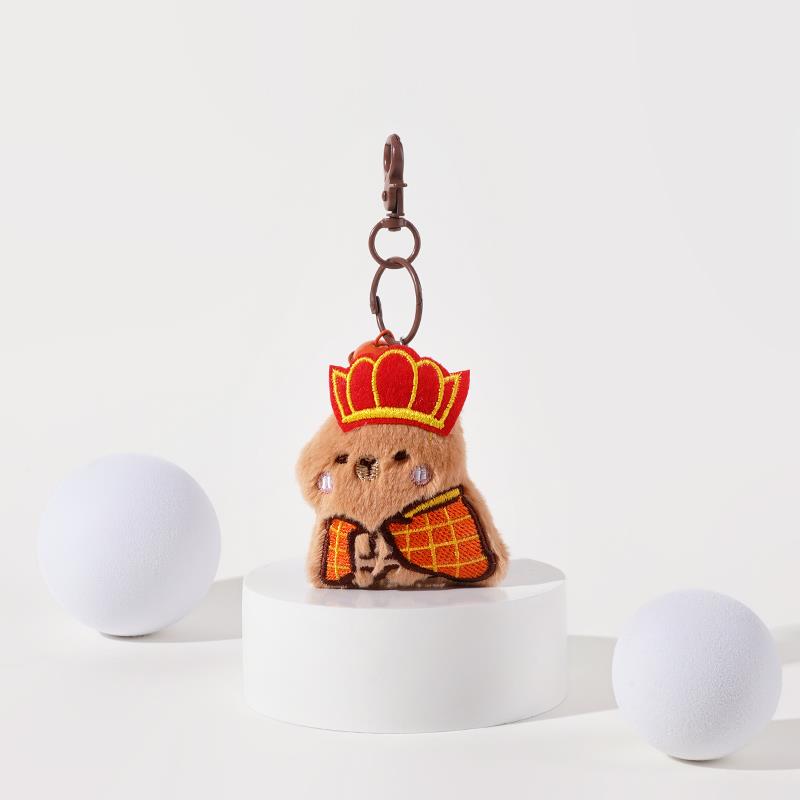 趣味西游水豚公仔包包挂件卡皮巴拉玩偶书包背包挂饰钥匙扣小礼物