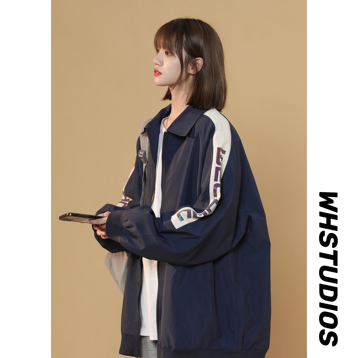 2024秋季夜光字母印花外套女拼接夹克B213-8068-P70控88,女装短外套,星座617A-4