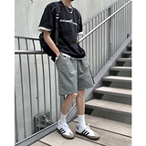 2024美式复古松紧腰短裤男夏季休闲宽松五分裤B213-8140-P38控58，男装休闲裤，星座617A-4