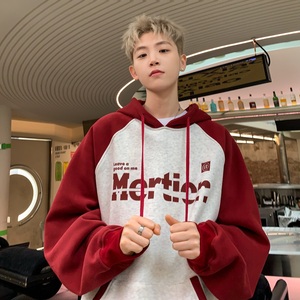 2024春季复合连帽卫衣拼接男印花 B213-8065-P70控88,男装卫衣,星座617A-4