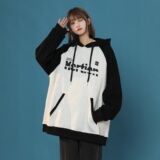 2024春季复合卫衣女中性撞色拼接印花B213-8065-P70控88，女装卫衣/绒衫，星座617A-4