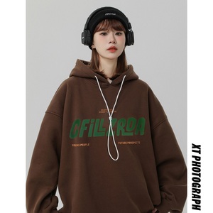 2024冬季加绒加厚复合连帽卫衣女打底衫 B213-8088-P70控88图片