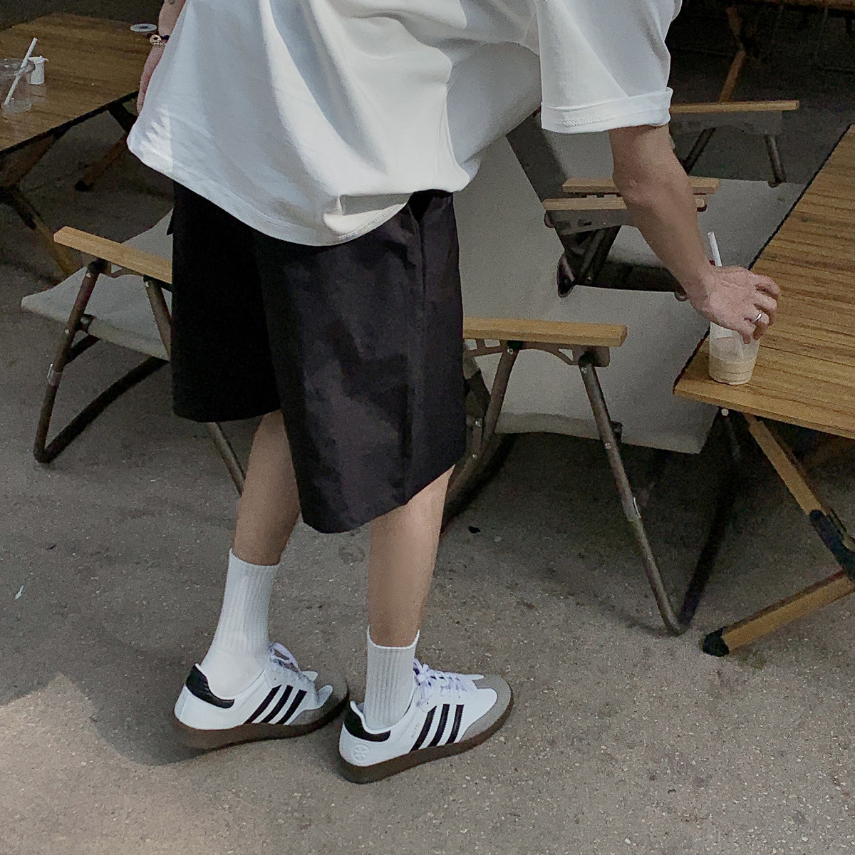 2024美式松紧腰短裤男夏季休闲宽松五分裤B213-8140-P38控58,男装休闲裤,星座617A-4