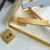 世连泰好纯黄铜门锁生态极简室内卧室房间全铜分体门锁把手通用型