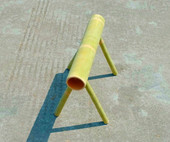 安吉户外游戏器材竹子竹筒跨栏踩高架幼儿园儿童感统训练器材玩具