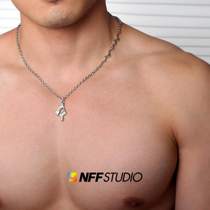 NFF不规则液体熔岩吊坠项链