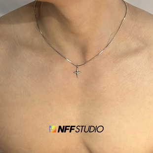 NFF不掉色钛钢锁骨链精致星星男生项链原创设计饰品高级感嘻哈链