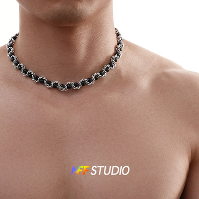 NFF缠绕珍珠项链小众设计