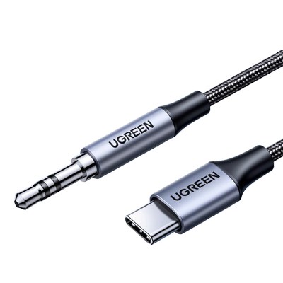 绿联aux音频线车用typec转3.5mm