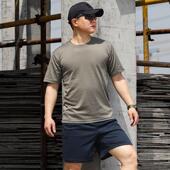 网眼t恤作训男运动军训透气速干套装 军训体能训练服夏季 户外短袖