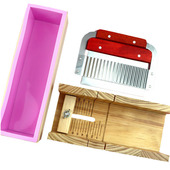 DIY手工皂木框吐司模木质切皂台肥皂切割工具四件套 包邮