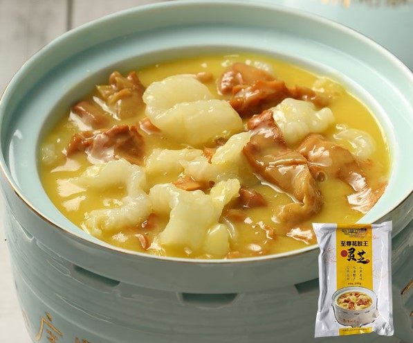 花胶王烩灵芝火腿瑶柱黄焖汤酒店餐厅冷冻半成品方便私房菜