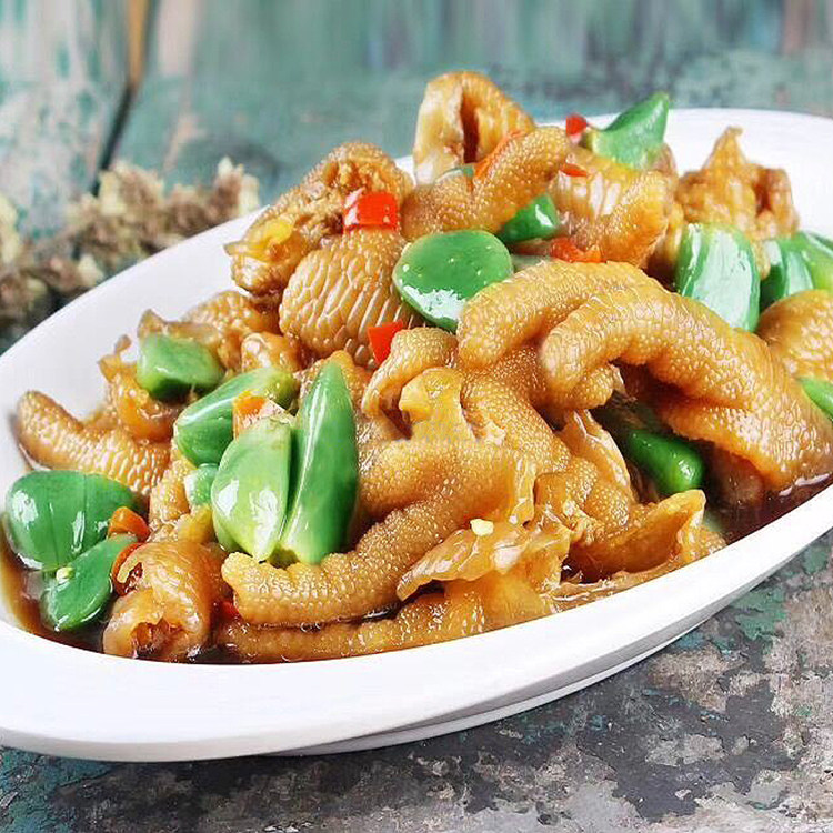 腊八蒜泡凤爪开袋即食鸡爪卤味熟食鸡脚酒店凉菜冷盘休闲零食小吃