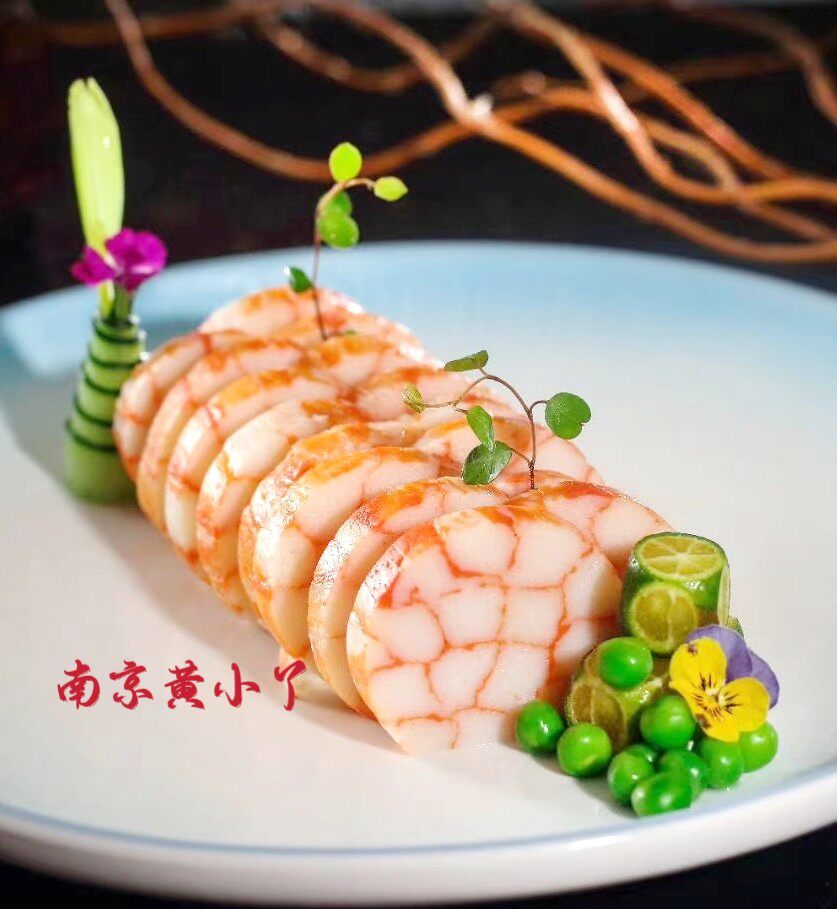 蒜香蟹肉卷酒店特色菜食材鱼卷鱼肉凉菜冷盘海鲜小吃饭店美食新品