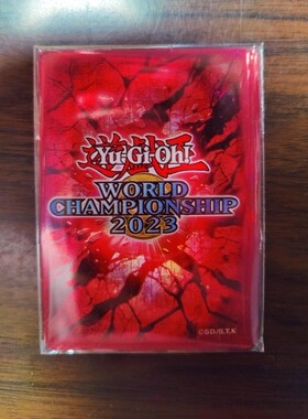 游戏王wcs2023卡套红色 游戏王官方卡套 WORLD CHAMPIONSHIP