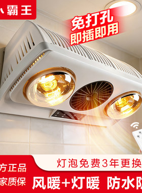 小霸王壁挂浴霸风暖灯暖防水防爆