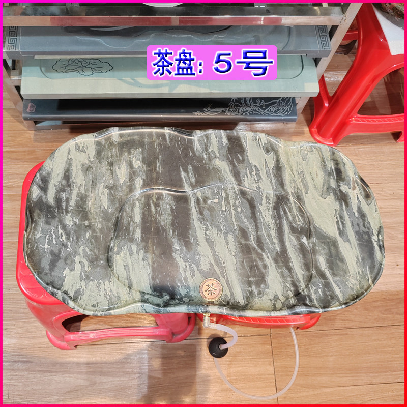 QHSCP5广东韶关市乐昌青花石家居办公室黑白浅青色石头茶盘茶具