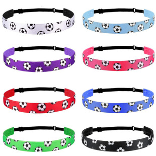 欧美流行足球运动发带糖果色瑜伽发带发箍 跑步头带防滑发饰批发