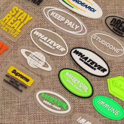 软标签橡胶LOGO滴胶标牌PVC软标