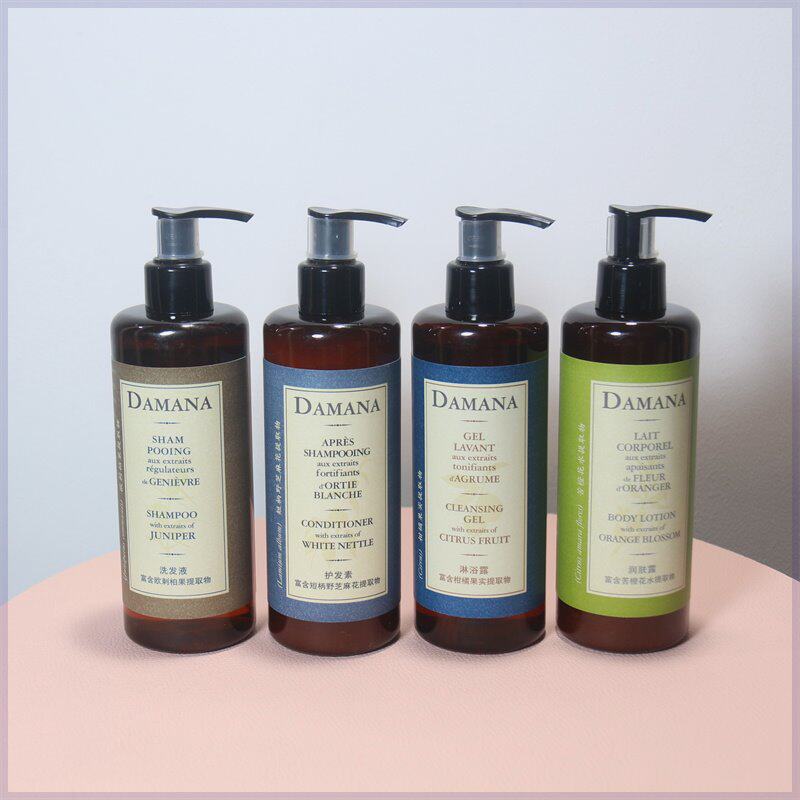 DAMANA洗发水天然精油沐浴露润肤露护发素世纪金源酒店洗护300ml