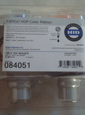 84051色带084053转印膜带HDP5000证卡机色带075423色带075425膜带