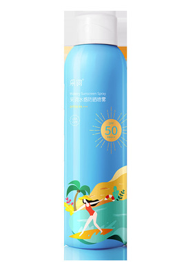 SPF50采词水感防晒喷雾sunblock spray户外清爽隔离防紫外厂