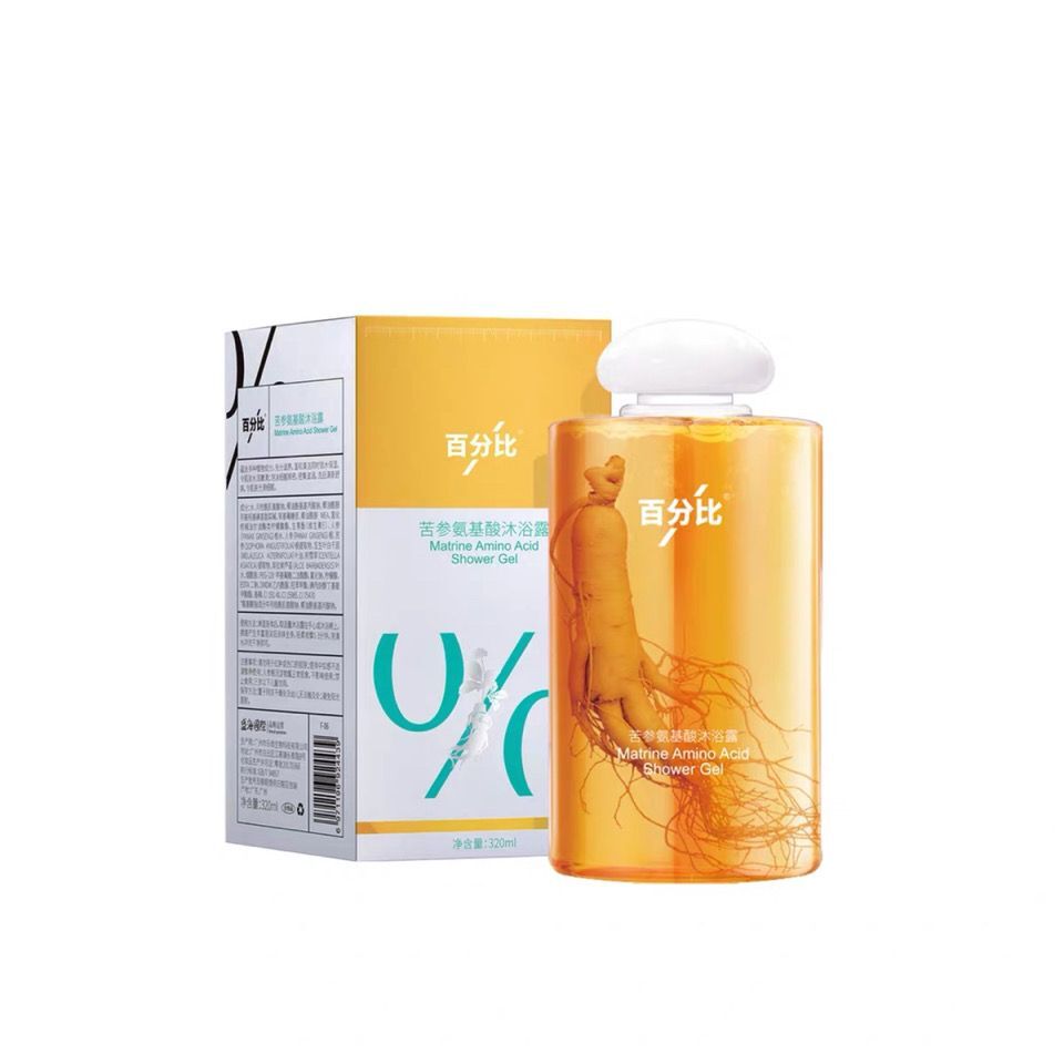 百分比苦参氨基酸人参沐浴露祛痘止痒水润缓解肌肤精华320ml男女