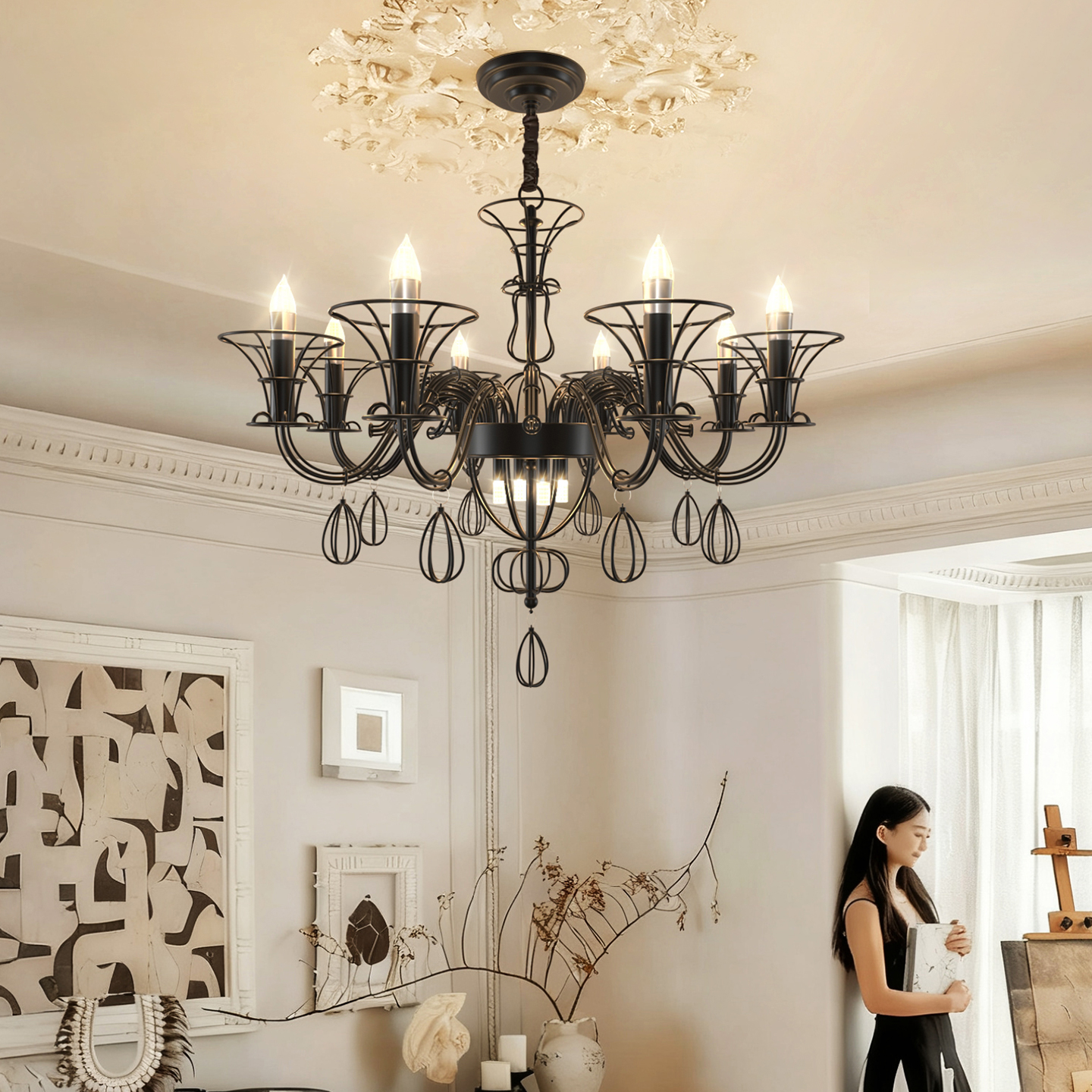 巴洛克吊灯2025新款创意客厅吊灯