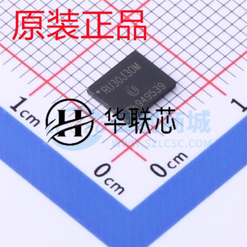 原装正品RU30J30M 封装DFN5060 全新双半桥N沟道 30V/30A场效应管