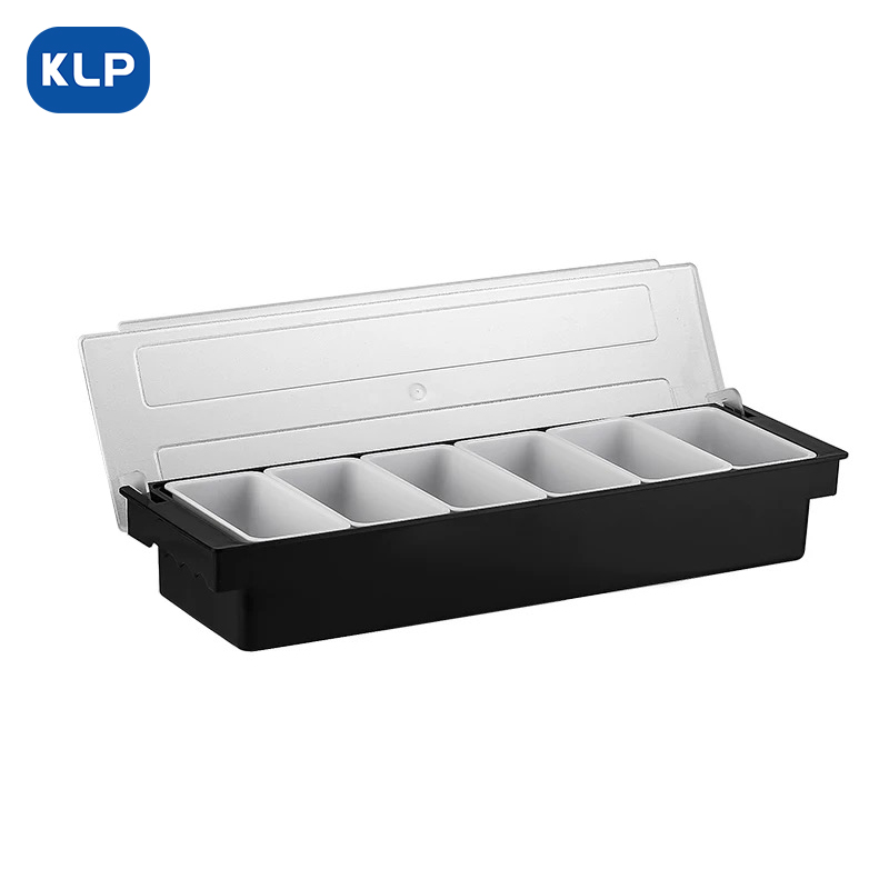 KLP水果盒酒吧用调料小吃盒分装方格收纳盒吧台工具装饰