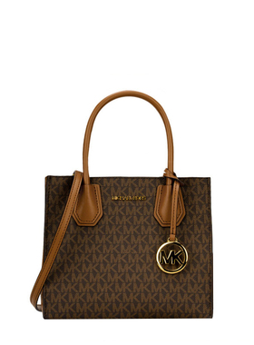 Michael KorsMERCER中号小号PVC老花配皮女士手提斜挎包风琴包