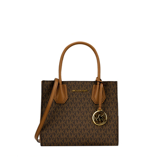 Michael KorsMERCER中号小号PVC老花配皮女士手提斜挎包风琴包