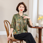 齐黛品牌真丝桑蚕丝衬衫女轻奢高级感2025夏新款气质减龄妈妈上衣
