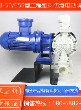 DBY3-50/65S型工程塑料PP电动隔膜泵/DBY3-50FSSS塑料电动隔膜泵